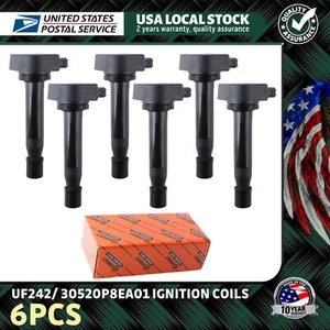 6x Ignition Coils UF242 For Acura RL V6 3.5L 3.7L 2009-2011 30520P8EA01 Durable - Picture 1 of 17