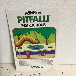Pitfall Videospiel Atari nur Handbuch - Bild 1 von 3