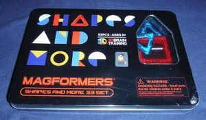Magformers 33-Piece Set Shapes and More Tin- NIP - Picture 1 of 2