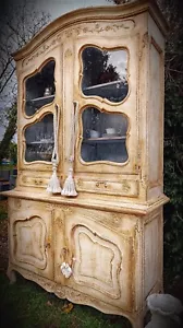 Credenza Doppio Corpo In Tempera Antica Fronte 132 Cm - Foto 1 di 24