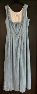 Damen Trachten Dirndl ärmellos Blau, weiß kariert ca. Gr. 36 v. Steindl - Picture 1 of 2
