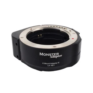 Monster Adapter LA-KE1 Auto focus Lens Adapter Pentax K DA Lens to Sony E A73 a1 - Picture 1 of 6