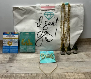 Bride to be Accessories with Gold Plastic Necklaces-Fast Ship - Picture 1 of 6