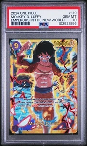 2024 One Piece - OP-09 - Monkey D. Luffy - SEC - #119 - PSA 10 - Bild 1 von 2