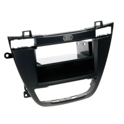 FACADE AUTORADIO DOUBLE DIN OPEL ISIGNA 2008- NOIR AVEC VIDE POCHE AMOVIBLE - Photo 1/2