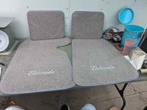 NU REPO 1954-1976 ELDORADO FLOOR MATS SET GRAY CADILLAC CARPET CADDY COUPE CONV - Picture 1 of 10