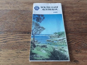 Vintage NRMA South East Australia 1988 Fold Out Paper Map - Picture 1 of 5