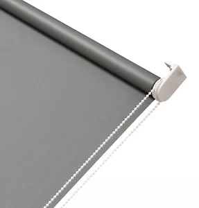 100% Blackout Roller Blinds Commercial Quality Back UV Coated Dark Grey - Picture 1 of 24