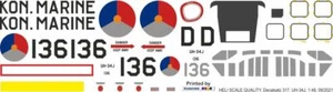 Decal 317 Sikorsky UH-34J / S-58 Netherlands Navy / Kon. Navy - Picture 1 of 2