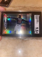 Ronald Acuna Jr. 2020 Topps Chrome #112 Image Variation Refractor SSP SGC 9.5