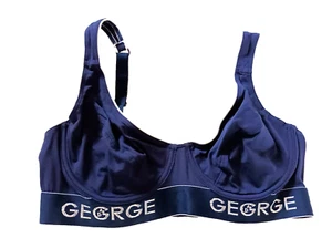 Sujetador deportivo George UK 34C azul marino con aros - Imagen 1 de 3