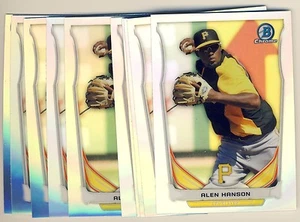 (23) 2014 Bowman Chrome Draft Refractor ALEN HANSON Rookie LOT Pirates TP34 - Picture 1 of 1