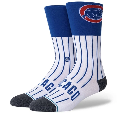 Stance MLB Chicago Cubs CHI C Color Casual Crew Socks w/INFIKNIT Mens Large NWT Cover