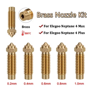 3D Printer Brass Nozzles 0.2-1.0mm for Elegoo Neptune 4 Plus/Elegoo Neptune4 Max - Afbeelding 1 van 11