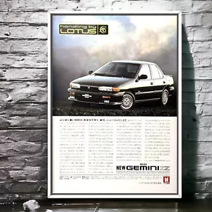 90s Authentic Ad Poster ISUZU GEMINI Mk3 JT191 , Irmscher dieselturbo coupe - Picture 1 of 3
