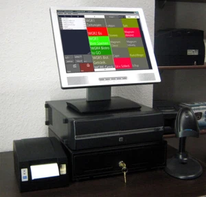 Computerkasse f Einzelhandel voll Komplett +Bondrucker +Scanner +Lade Finanzamtk - Bild 1 von 6