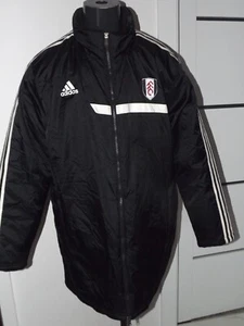 2013-14 Fulham Jacket Down  Padded Bench  Excellent Size XL Adidas Black - Picture 1 of 9
