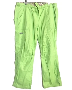 Kelly Peterson Womans Scrubs Pants Sz L cargo Utility Pockets Toggle Close Koi - Picture 1 of 14