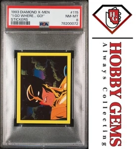 WOLVERINE PSA 8 1993 Diamond Marvel X-Men Sticker #115 - Picture 1 of 2