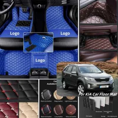 For KIA Sedona-Sorento-Soul-Spectra-Sportage All Models Custom Car Floor Mats Foto 1 de 4