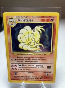 Pokemon Ninetales 12/102 Base Set Holo 1999 - Imagen 1 de 4