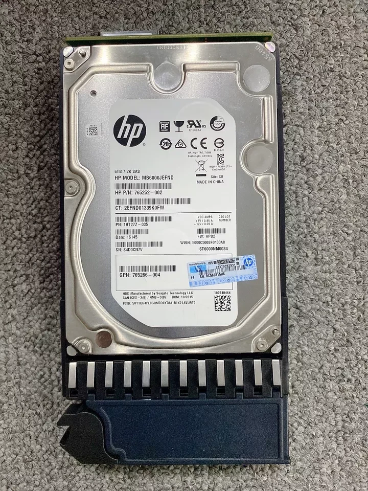 For HPE MSA J9F43A 787643-001 3.5" 6TB SAS 12G 7.2K LFF HDD Hard Drive NEW - Image 1 of 1