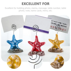 2PCS Tabletop Ornament Tabelle Bild Clips Karten Halter Bild Picks Clip Halter - Bild 1 von 12