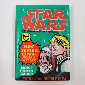 1977 Topps Star Wars Movie Photo Cards 4th Series Wax Pack New Old Stock SEALED - Picture 1 of 3