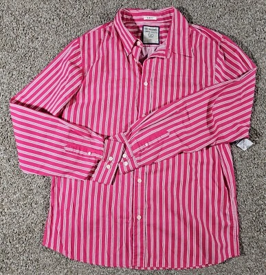 Рубашка мужская Carbon Athletic Rue 21 на пуговицах XXL розовая и белая - Изображение 1 из 4