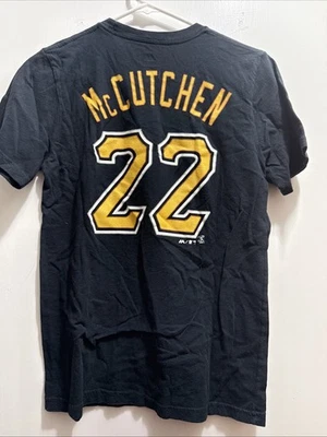 Pittsburgh Pirates Andrew McCutchen #22 Majestic Baseball Shirt Youth L 14/16 - Image 1 of 3