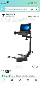 RAM Mounts RAMVB193SW1 Laptop Mount - Black - Picture 1 of 3
