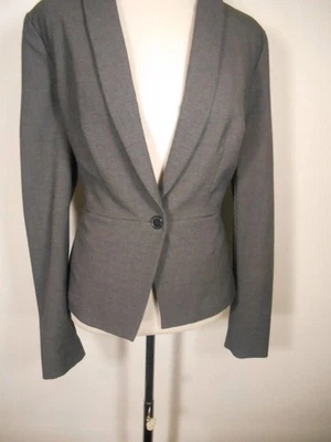 Beautiful Women's Size 12 Worthington Gray LS Fitted Lined Button Blazer Jacket - Image 1 of 4