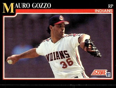 1991 Score Mauro Gozzo Cleveland Indians #843 - Image 1 of 2