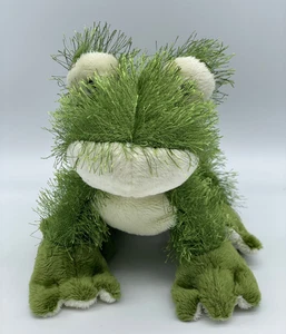 Ganz Webkinz Green & White Frog Plush Cheektowaga Stuffed Animal Shaggy NO CODE - Picture 1 of 13