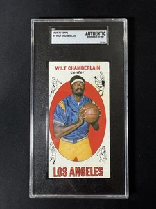 1969-70 Topps Wilt Chamberlain #1 Los Angeles SGC autentico - Foto 1 di 5