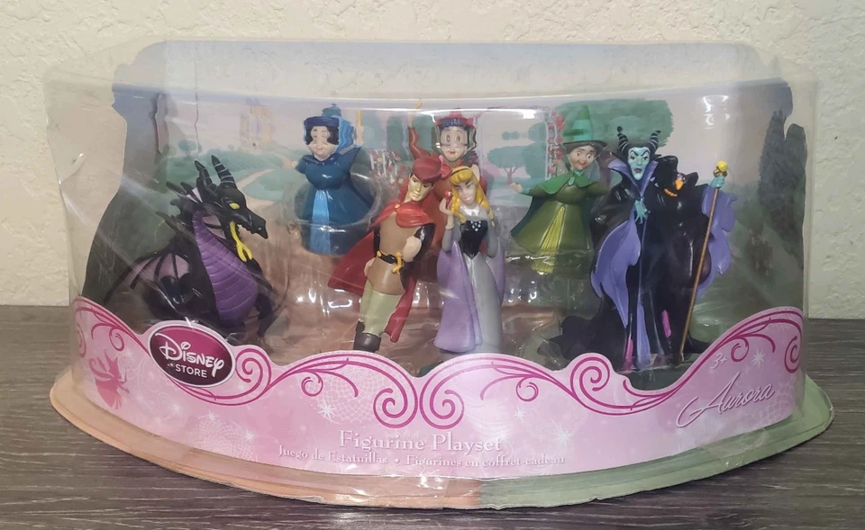 Disney Store Aurora Sleeping Beauty Figurine Figure Playset Cake Toppers - Image 1 of 4