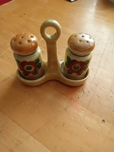 Shaker sale e pepe vintage, 3 pezzi, dipinto a mano in Giappone - Foto 1 di 6