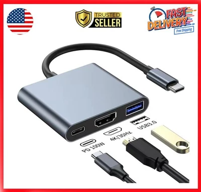 Lote de adaptador conversor de cabo USB tipo C para HDMI HDTV TV para telefone USB-C tablet - Imagem 1 de 4