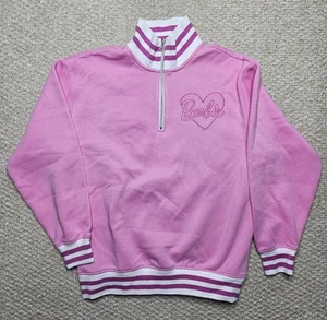 Barbie Damen Pullover Sweatshirt Oberteil Sweater rosa weiß 1/4 Zip Gr. M 2023 - Bild 1 von 12