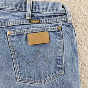 Vintage WranglerJeans Mens 38x34 Blue 13MWZ Cowboy Cut Straight Leg USA 90s - Picture 1 of 16