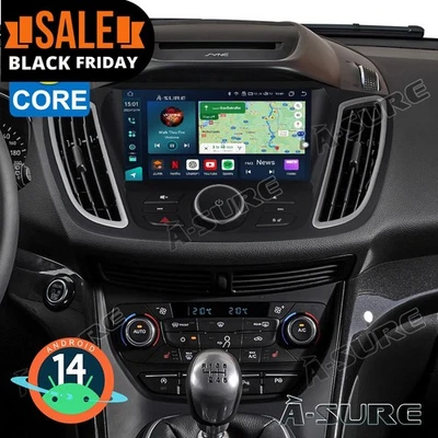 4+64GB Android 14 Autoradio Navi per Ford Escape 2013-2019 Kuga 2012-2018 C-Max - Immagine 1 di 4