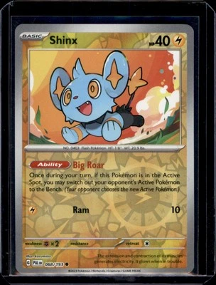 Shinx SV02: Paldea Evolved Pokemon 068/193 Reverse Holo NM+ - Image 1 of 2