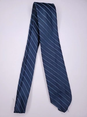 Brittania Mens Formal Necktie 55"Lx3"W Navy Neck Tie Foto 1 de 4