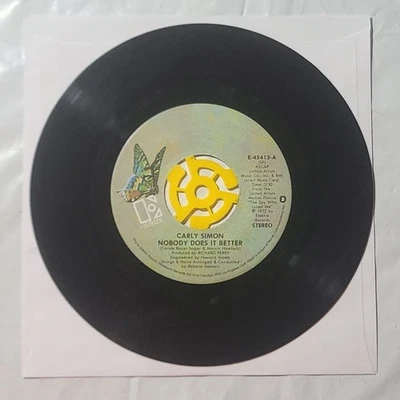 Carly Simon ~ Nobody Does It Better/ After The Storm ~ Elektra 45 RPM Record - Image 1 of 4