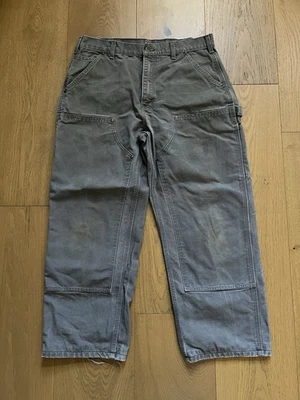 Pantalones Carpintero Carhartt Doble Rodilla De Colección Envejecidos Talla Real 32-33 Foto 1 de 3