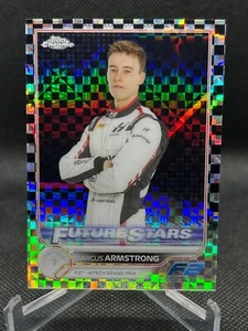 2022 Topps Chrome Formula 1 MARCUS ARMSTRONG CHECKER FLAG X-FRACTOR #83 - Picture 1 of 1
