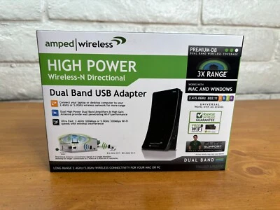 Amped Wireless UA2000 High Power Wireless-N Dual-Band Directional USB Adapter - Image 1 of 4