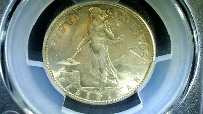 PCGS 1919S PHILIPPINES 50 CENT MS63 46206 - Image 1 of 3
