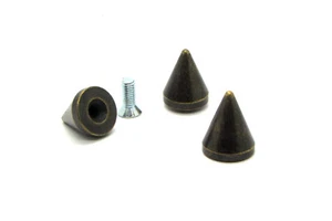 19mm (3/4") Antique Brass Bulldog Cone Spikes. Bag of 20. StudsAndSpikes - Picture 1 of 2