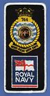 744 Nas Crest & Royal Navy Logo Embroidered Facs Badge / Patch